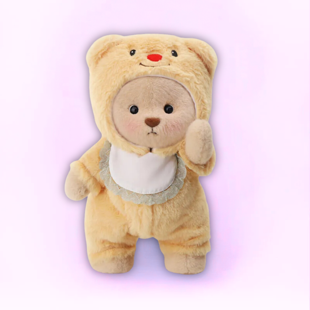 Doodoo BearBuddy™ - Fluffy bamse - Knusende legetøj med outfit