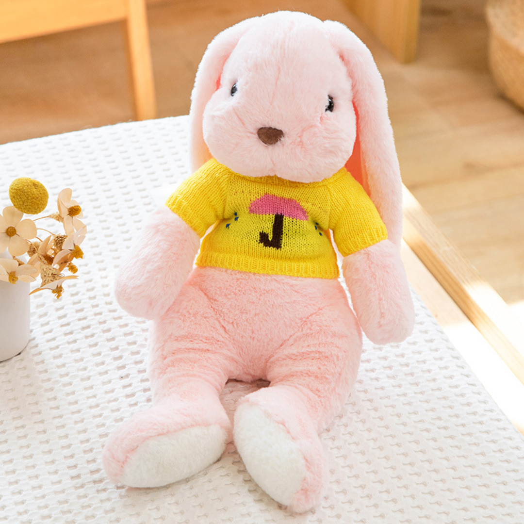 Pink Bunny Buddy™ - Knuffel konijn met kleding