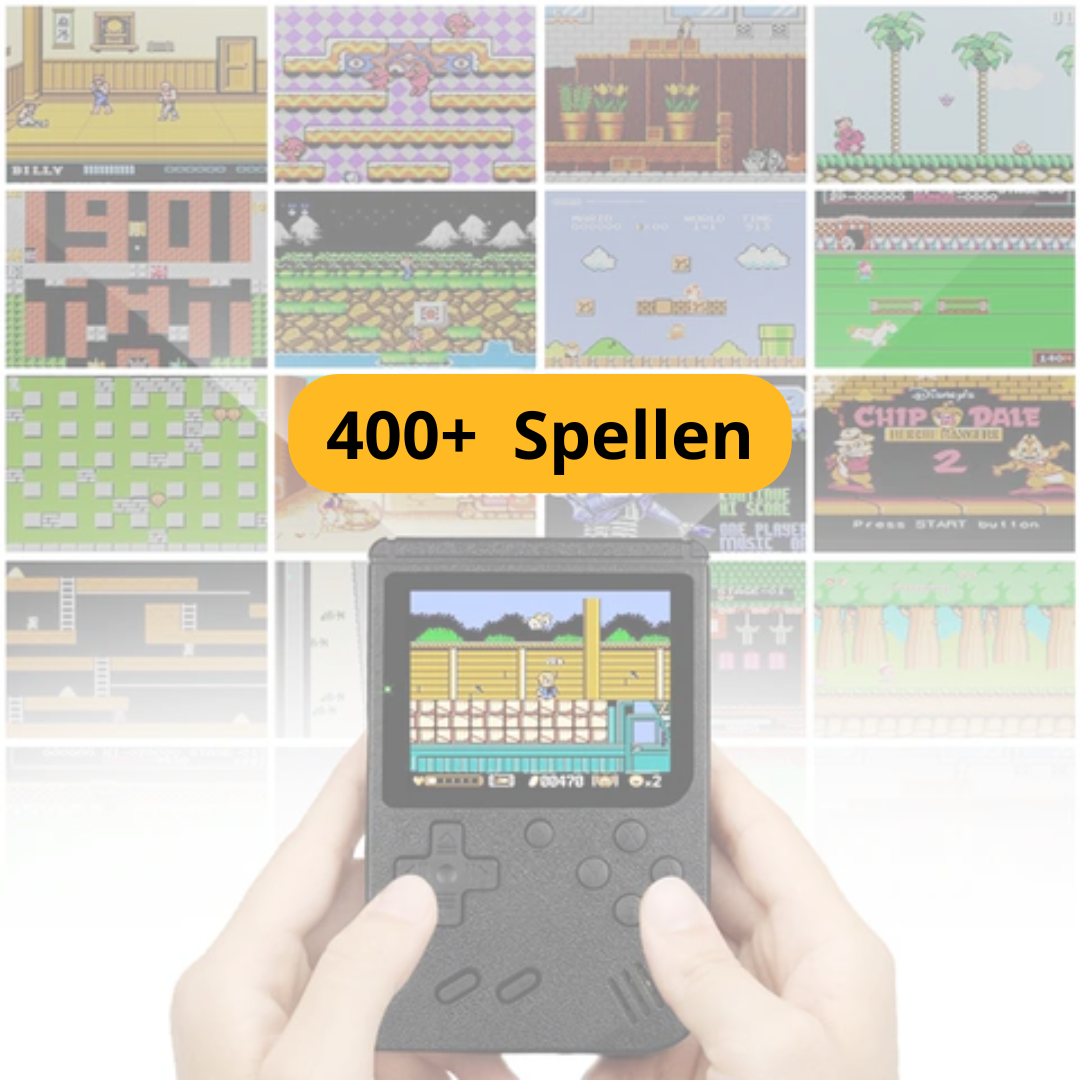 TinyTendo™ - 400+ Spellen in Één Console! inc. Gratis controller