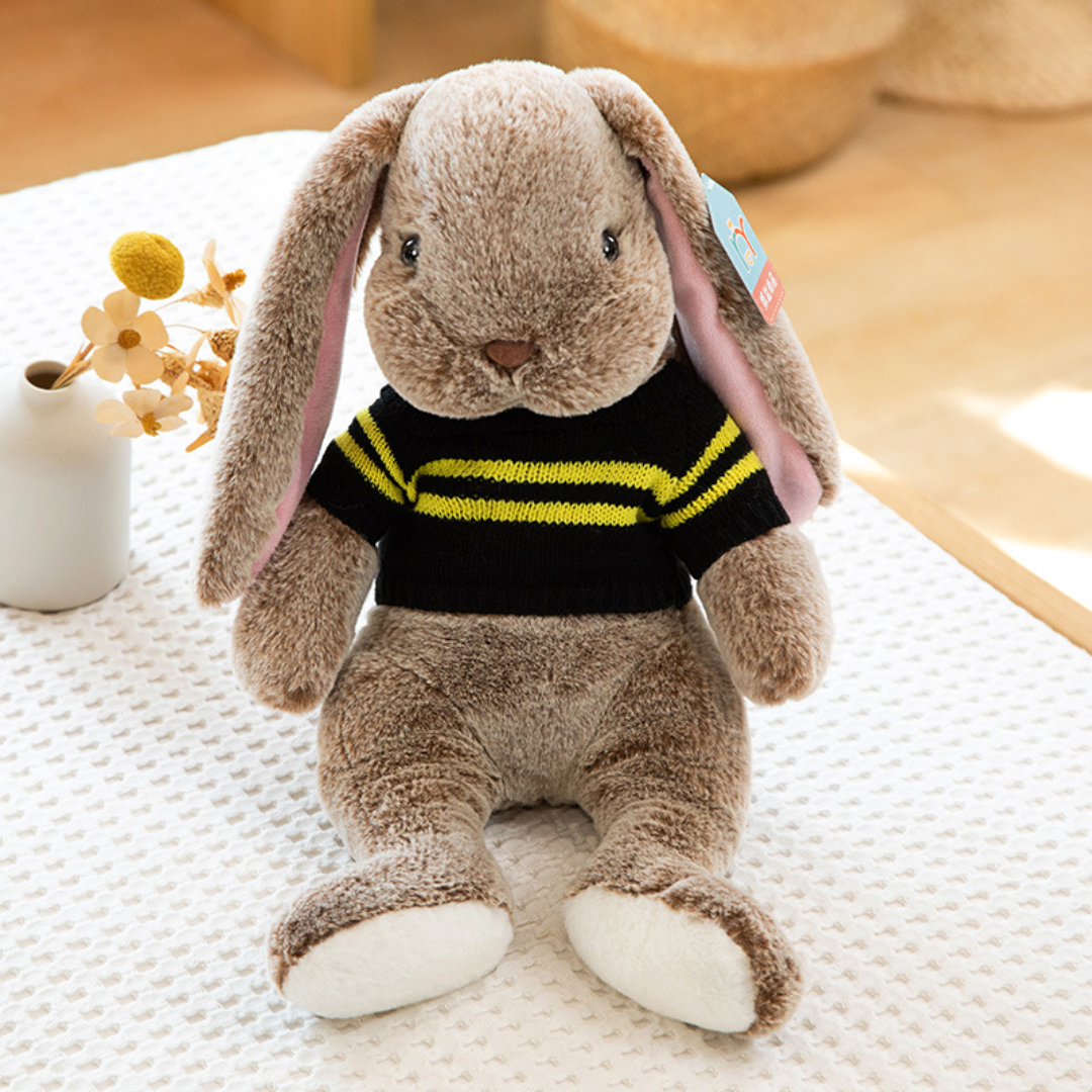 Brown Bunny Buddy™ - Knuffel konijn met kleding