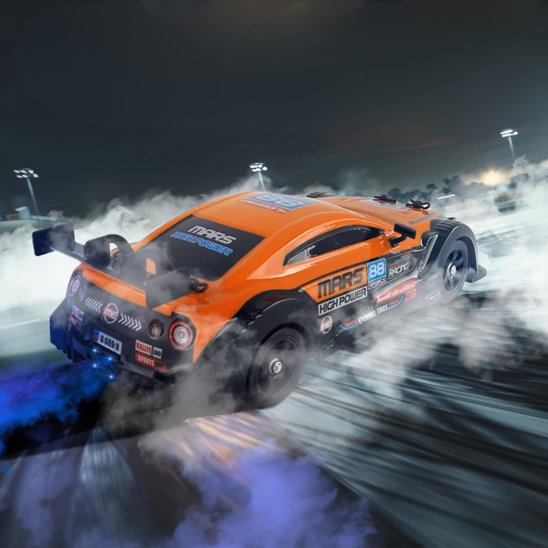 Gravity  DriftCar - Bestuurdbare speelgoedauto met rook