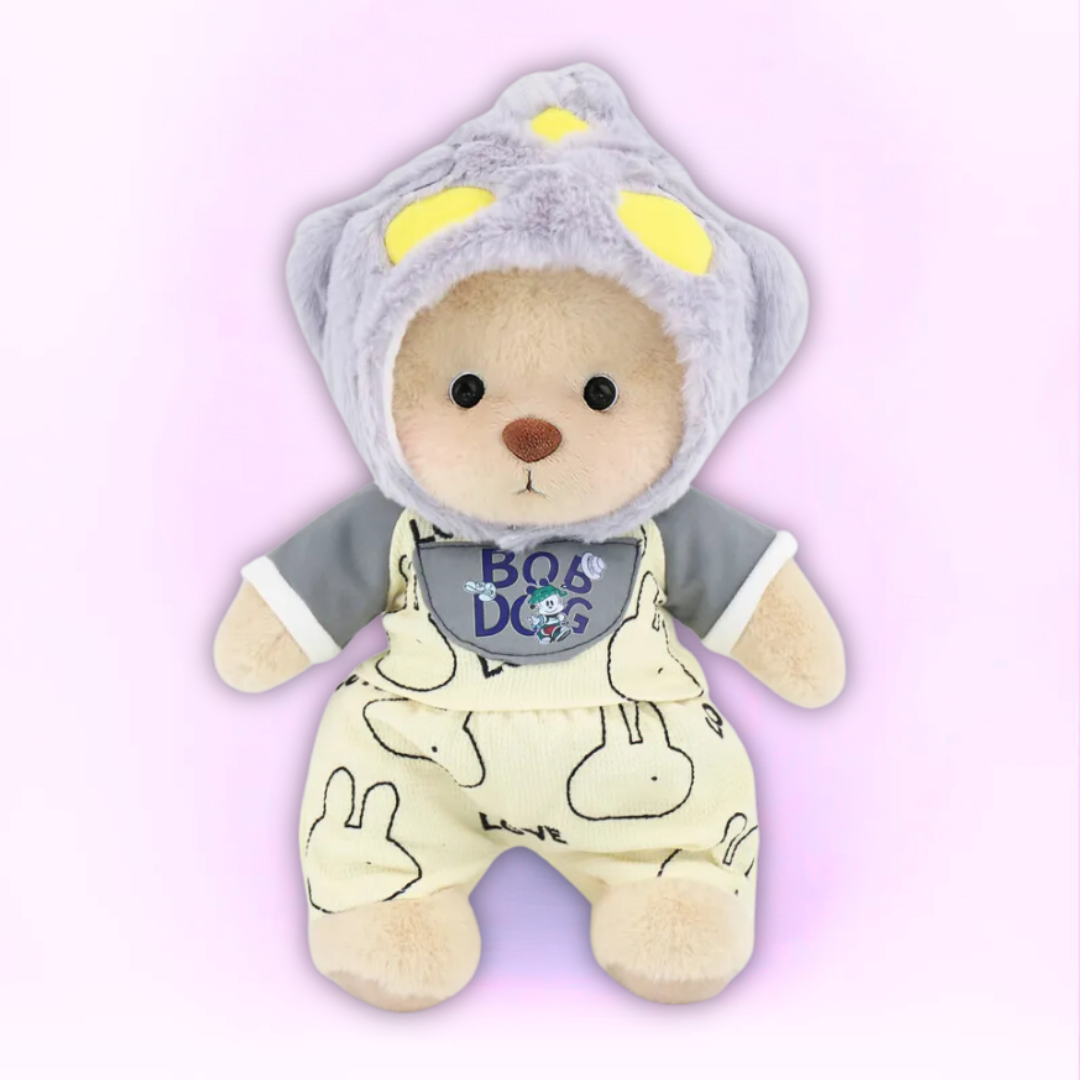 Doodoo BearBuddy™ - Fluffy teddy bear - Cuddly toy with outfit