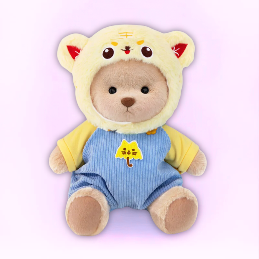 Doodoo BearBuddy™ - Fluffy bamse - Knusende legetøj med outfit