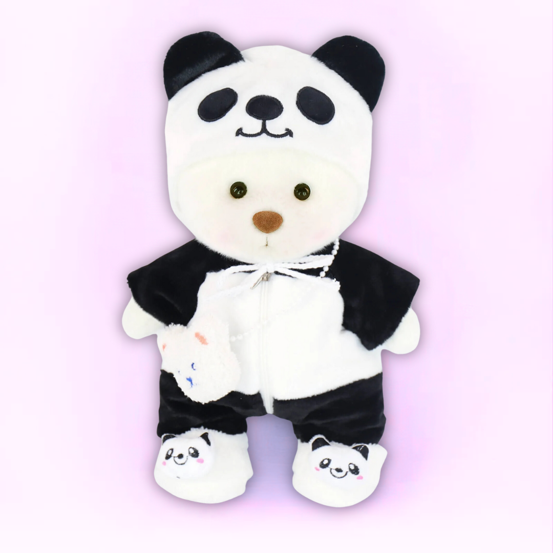 Doodoo BearBuddy™ - Fluffy bamse - Knusende legetøj med outfit