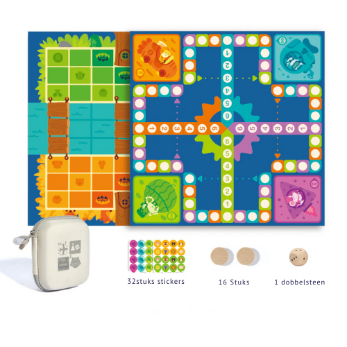 2 in 1 Board Game™ - Ideal to take with you - Board game bag 