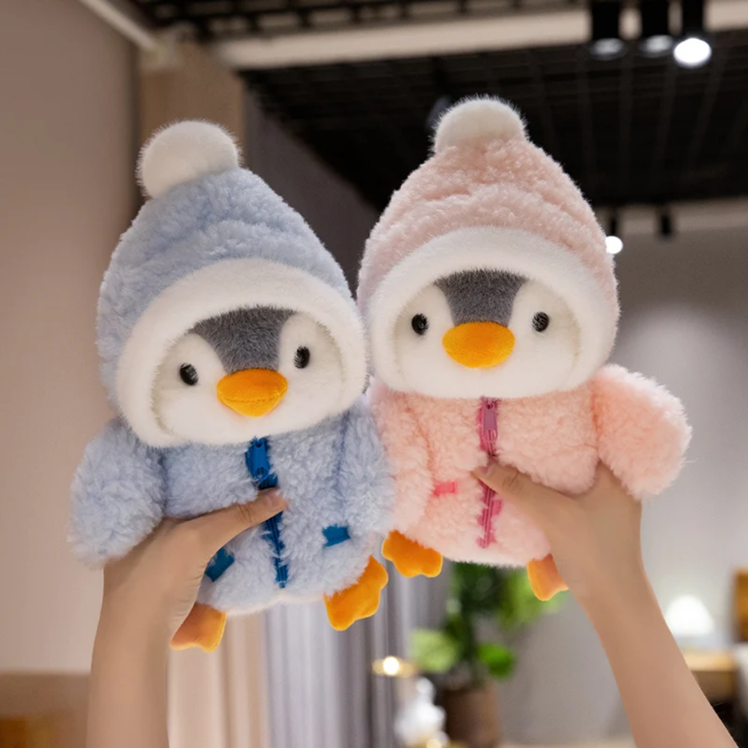 Blue Coat Penguin Buddy™ - Pinguin Knuffel met kleding