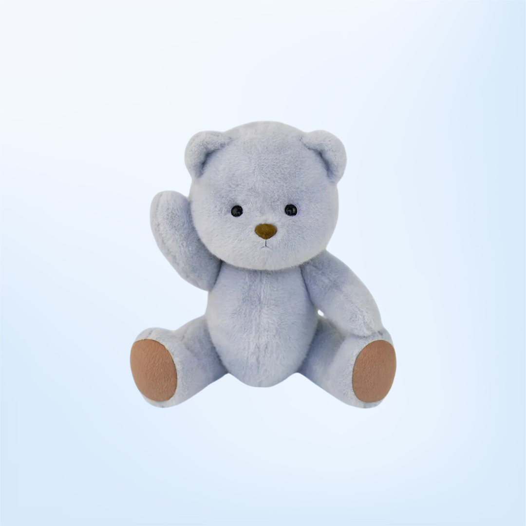 Blue BearBuddy Max™  - handgemaakte blauwe teddybeer