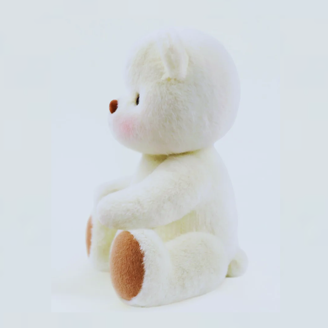 White BearBuddy Daisy™  - handgemaakte witte teddybeer