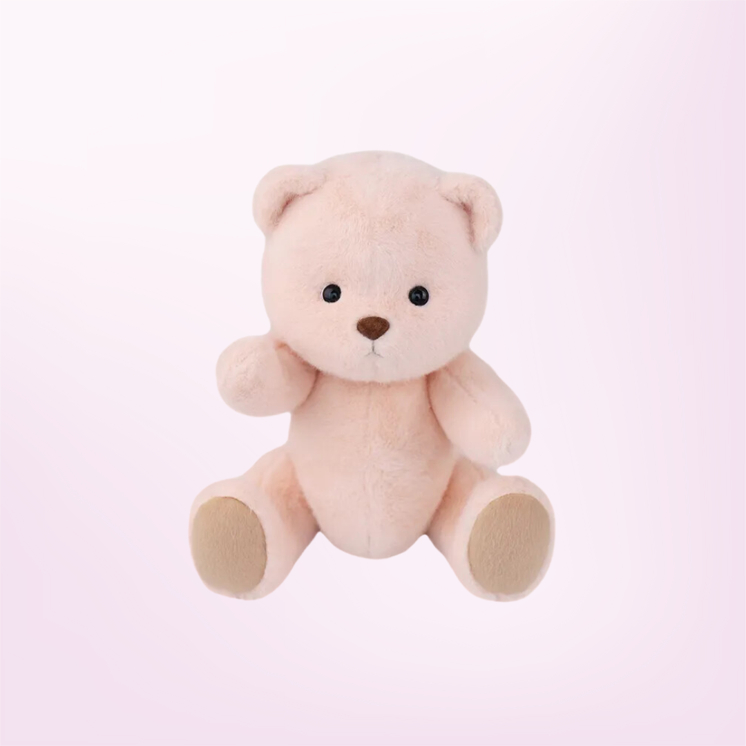 Pink BearBuddy Luna™  - handgemaakte roze teddybeer