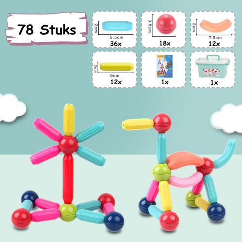 Magnetic Sticks™ - bouwspeelgoed- Magnetische bouwsticks