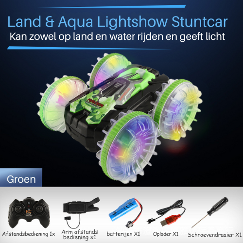 Lighshow Stuntcar ™ - Kan rijden op zowel land als water!