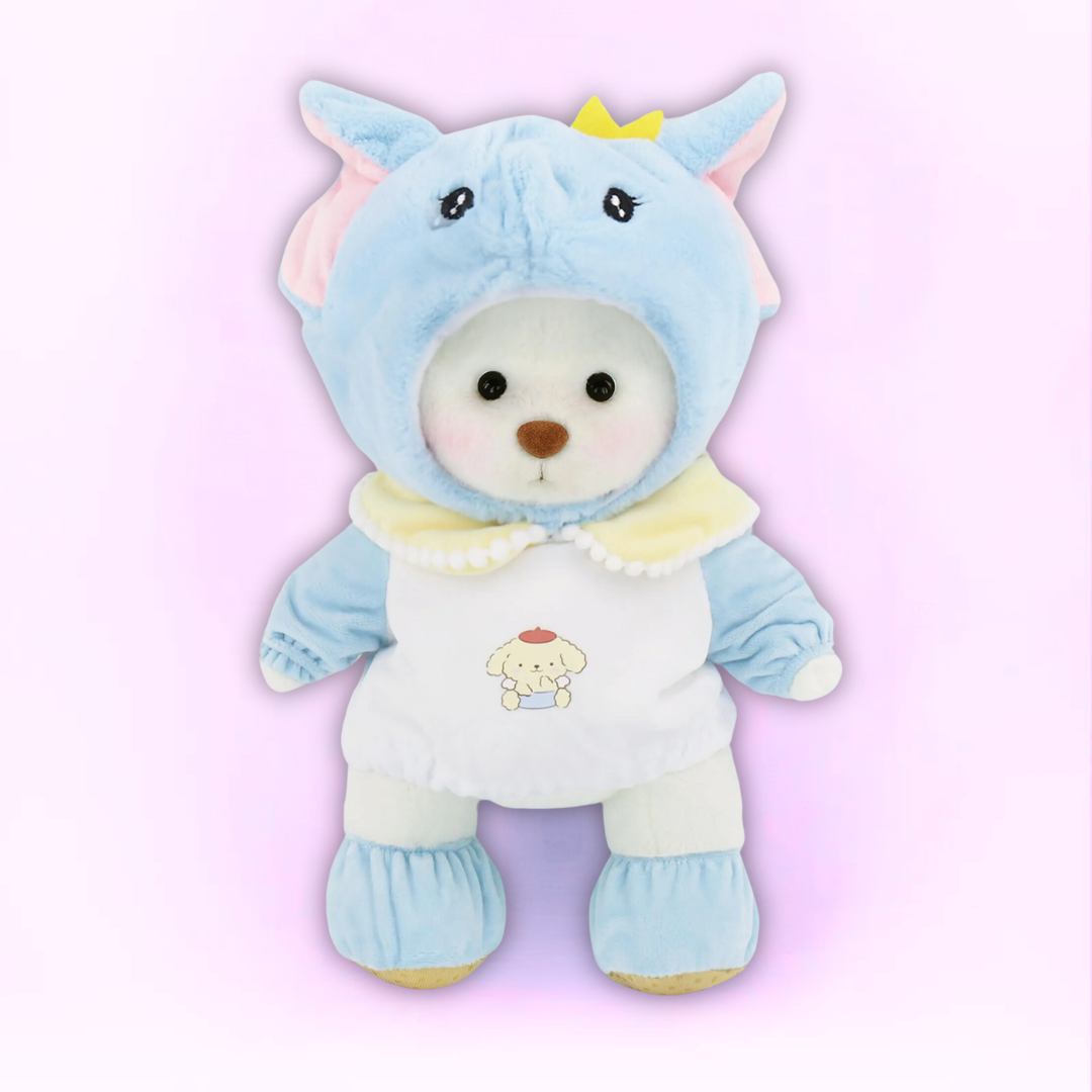 Doodoo BearBuddy™ - Fluffy teddy bear - Cuddly toy with outfit