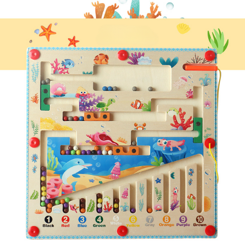 Magnetic SceneBoard™ - Montessori scene maze board - magnetic board game 