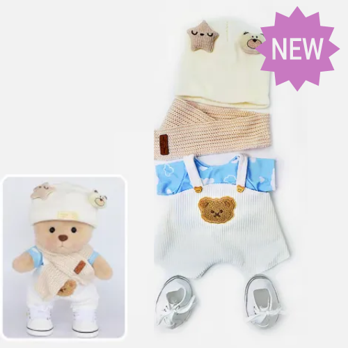 Doodoo BearBuddy™ - Fluffy bamse - Knusende legetøj med outfit