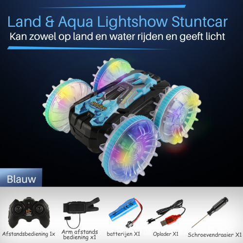 Lighshow Stuntcar ™ - Kan rijden op zowel land als water!