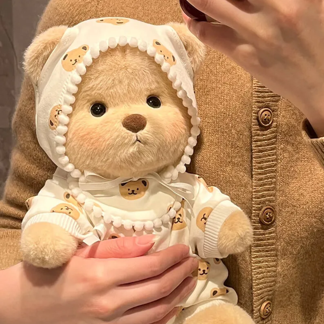 Pyjama BearBuddy™ - Pluizige teddybeer - Knuffel met outfit