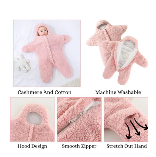 BabyStar SleepSweetie™ - Houd je baby lekker warm en comfortabel - Babyslaapzak