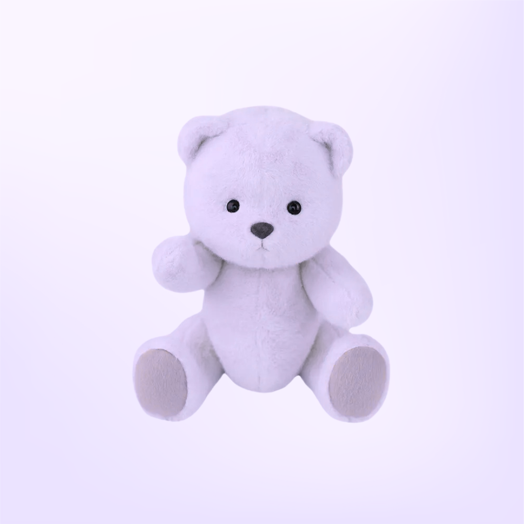 Purple BearBuddy Rosie™  - handgemaakte paarse teddybeer