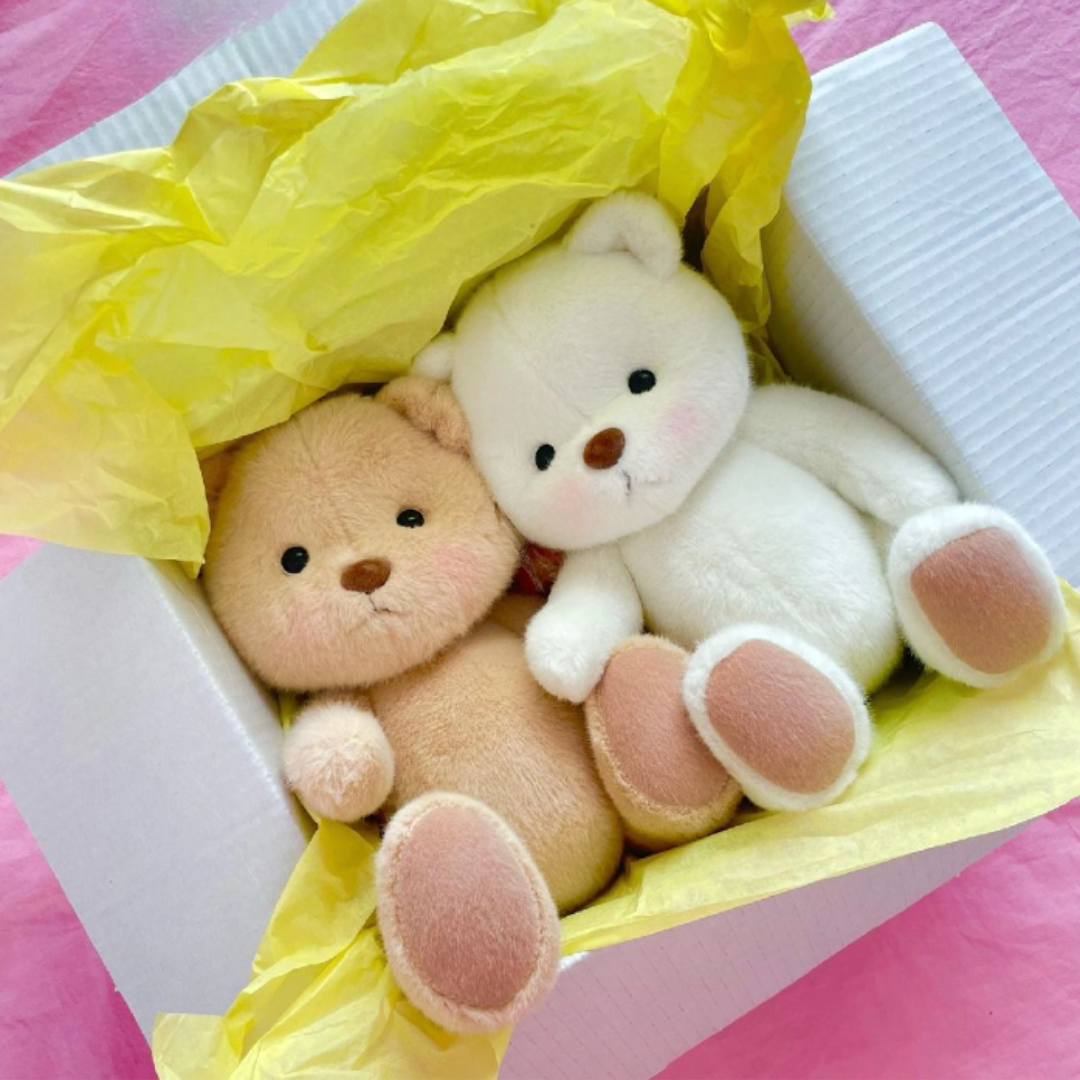 Pink BearBuddy Luna™  - handgemaakte roze teddybeer